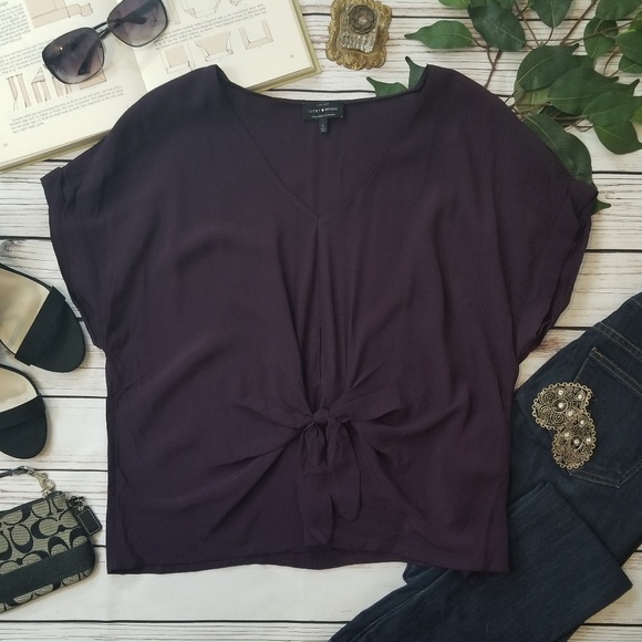 Lucky Brand Tops - Lucky Brand Tie Front Blouse
